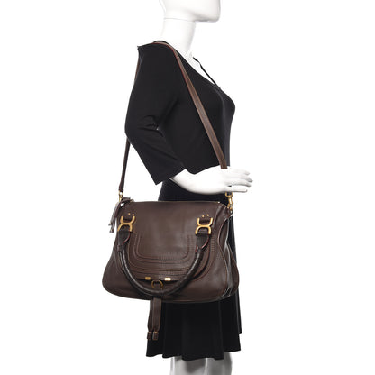 Chloe Calfskin Medium Marcie Satchel Truffle 2 of 11