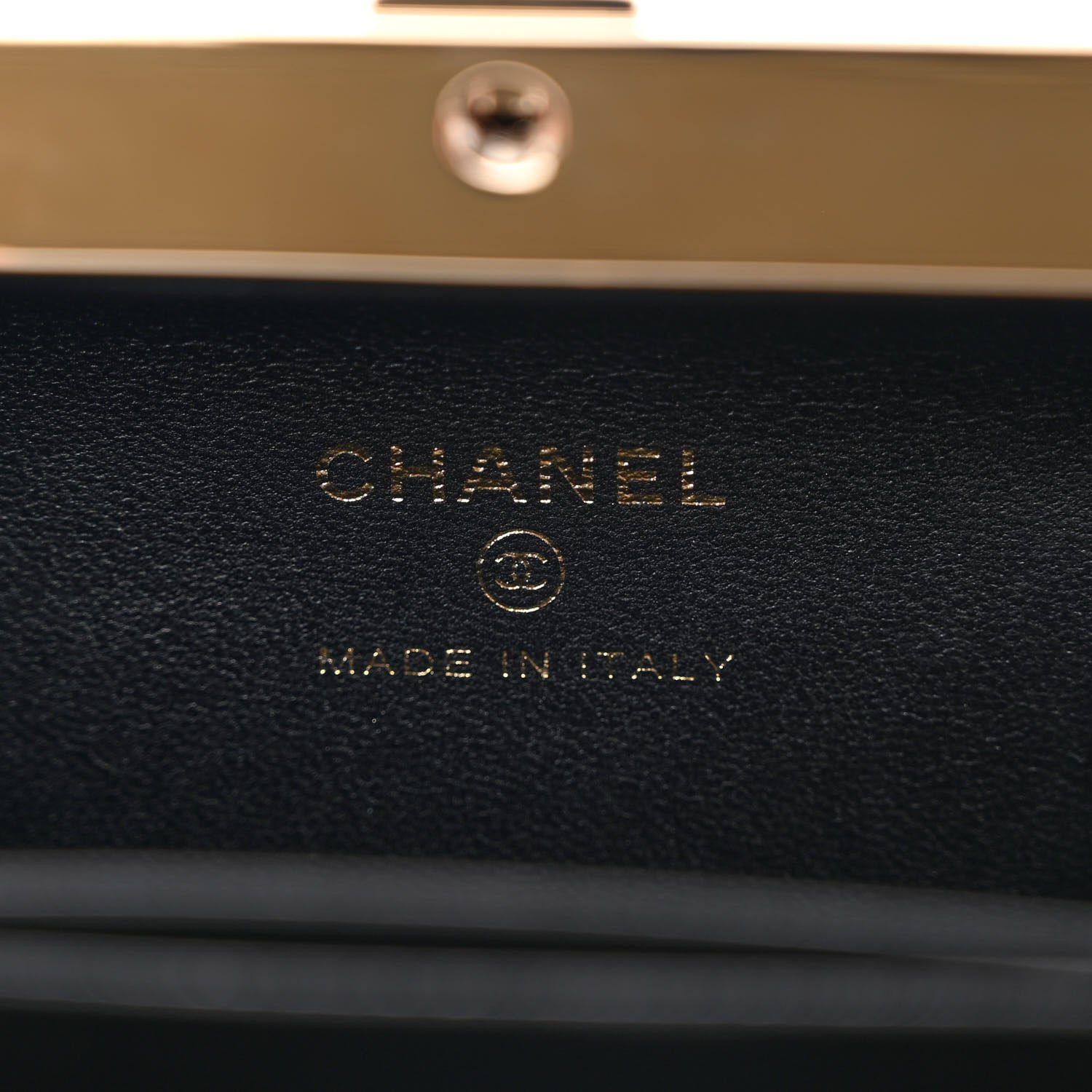 Chanel Lambskin Quilted Pearl CC Vanity Case Black 6 of 12