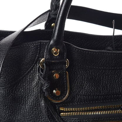 Balenciaga Chevre Gold Metallic Edge Hardware Velo Black 12 of 13