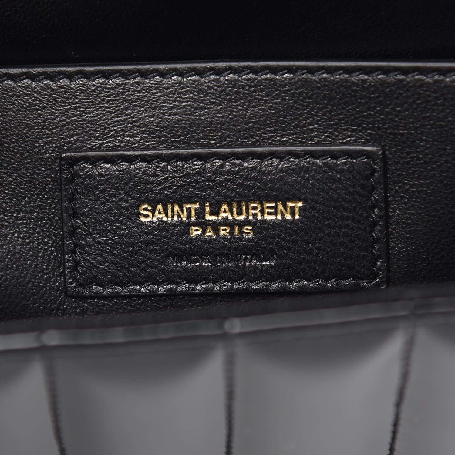 Saint Laurent Patent Matelasse Monogram Large Vicky Chain Bag Black 6 of 10