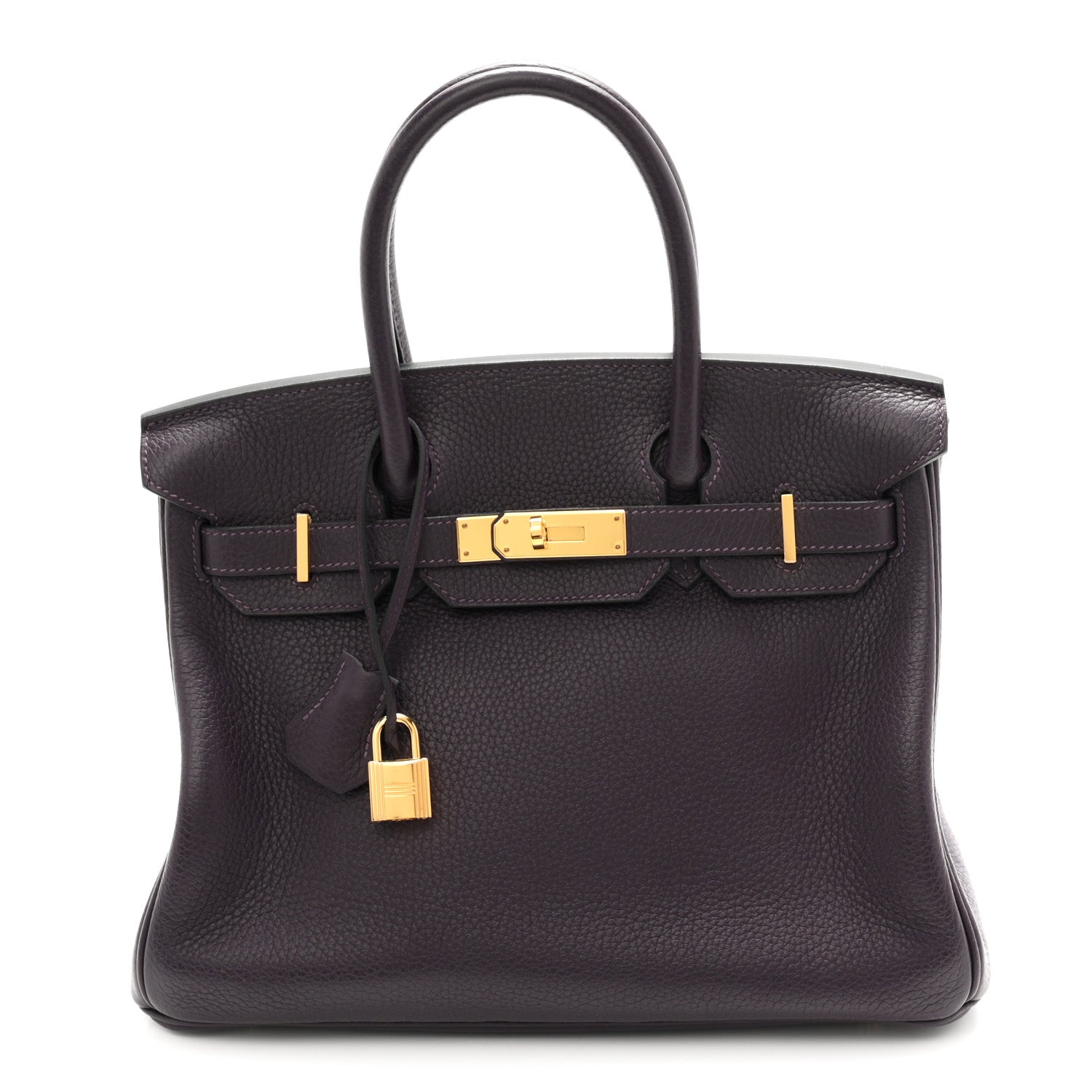 Hermes Birkin 30 Raisin Clemence leather - Hermès