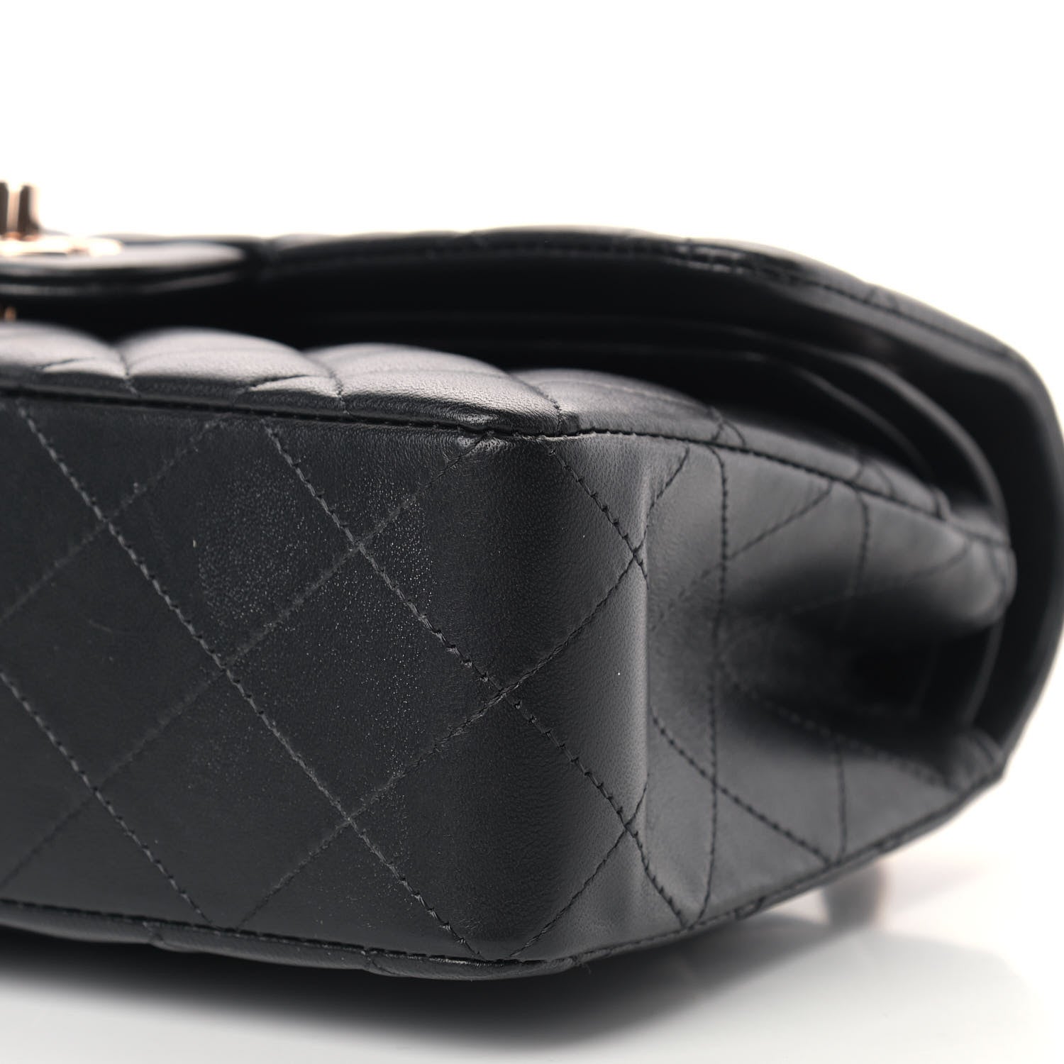 Chanel Lambskin Quilted Small Double Flap Black 8 of 13