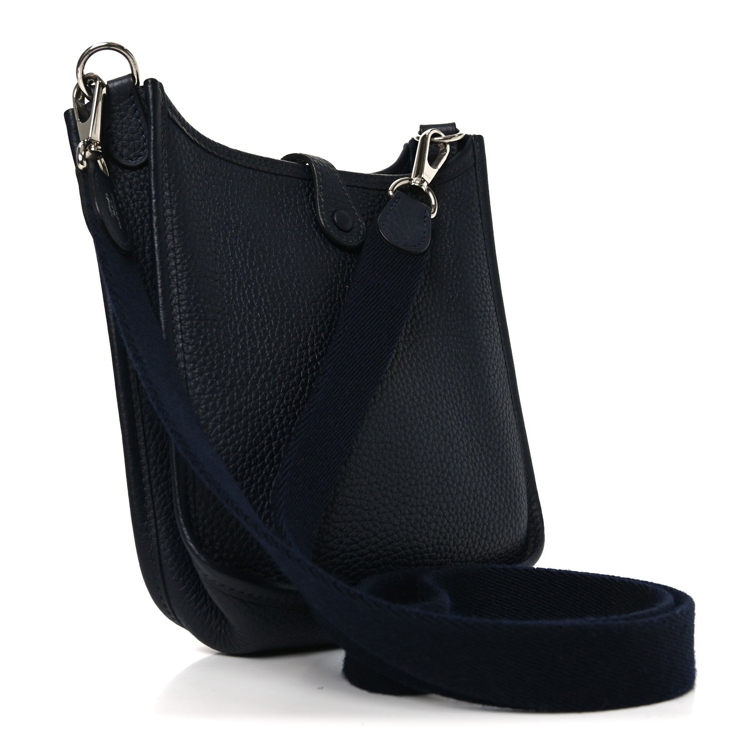 Hermes Taurillon Clemence Evelyne TPM  Bleu Nuit Bleu Indigo 3 of 10