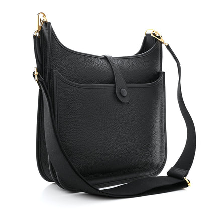 Hermes Taurillon Clemence Evelyne III PM Black 3 of 13