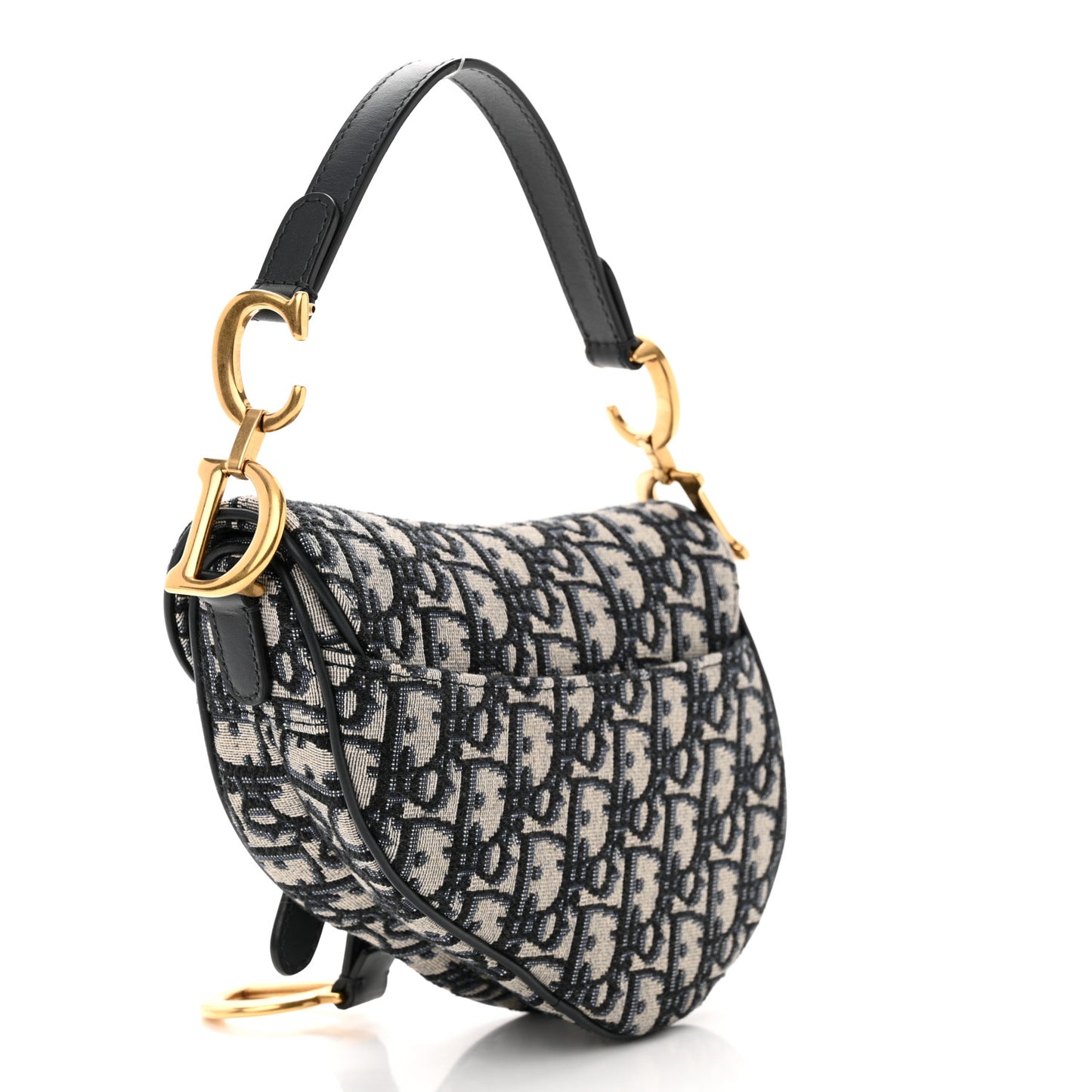 Oblique Mini Saddle Bag Blue