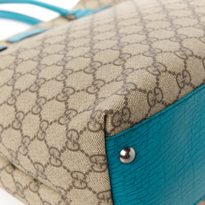 Gucci GG Plus Monogram Small Vertical Tote Turquoise 13 of 13