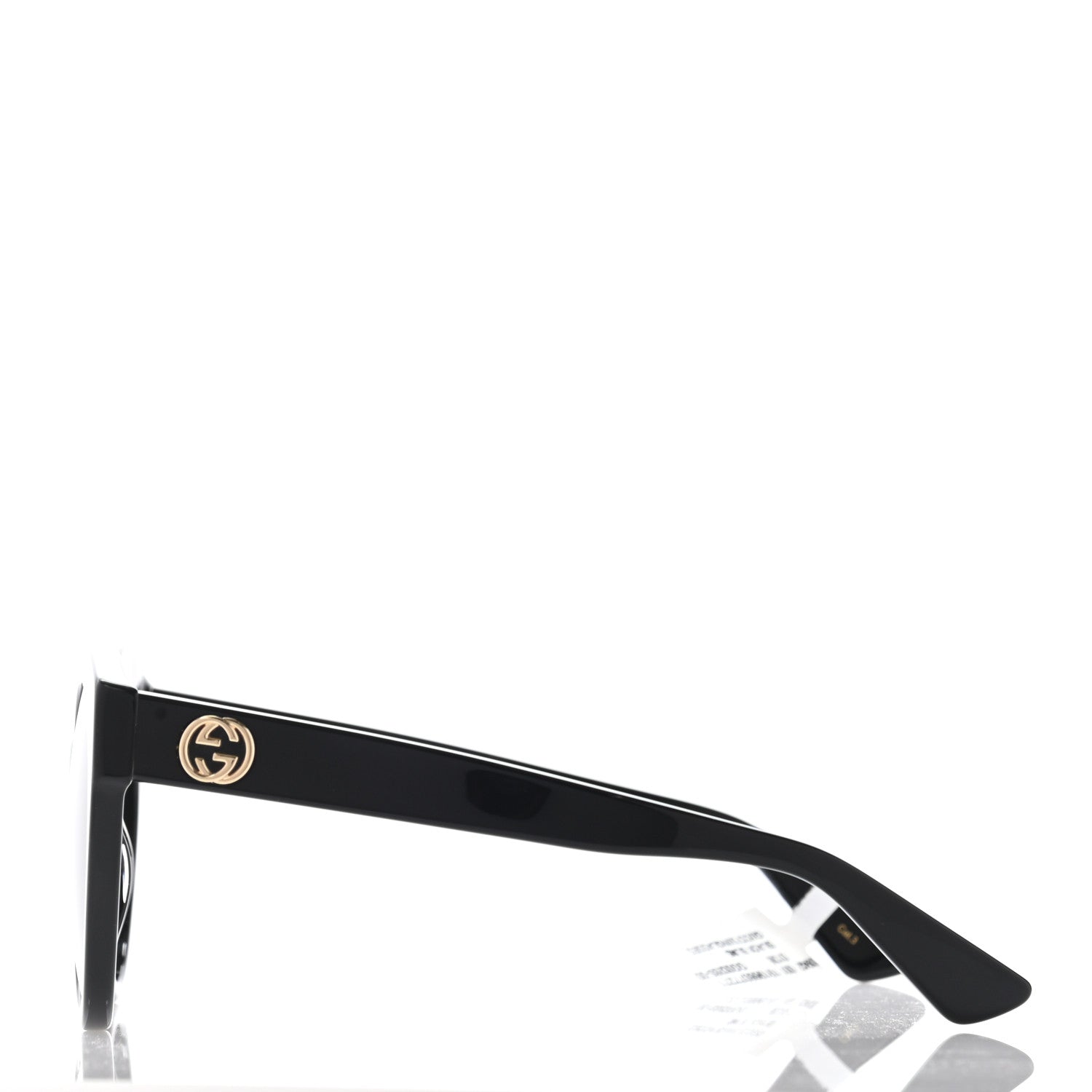 Gucci Round GG Sunglasses GG0028S Black 3 of 9