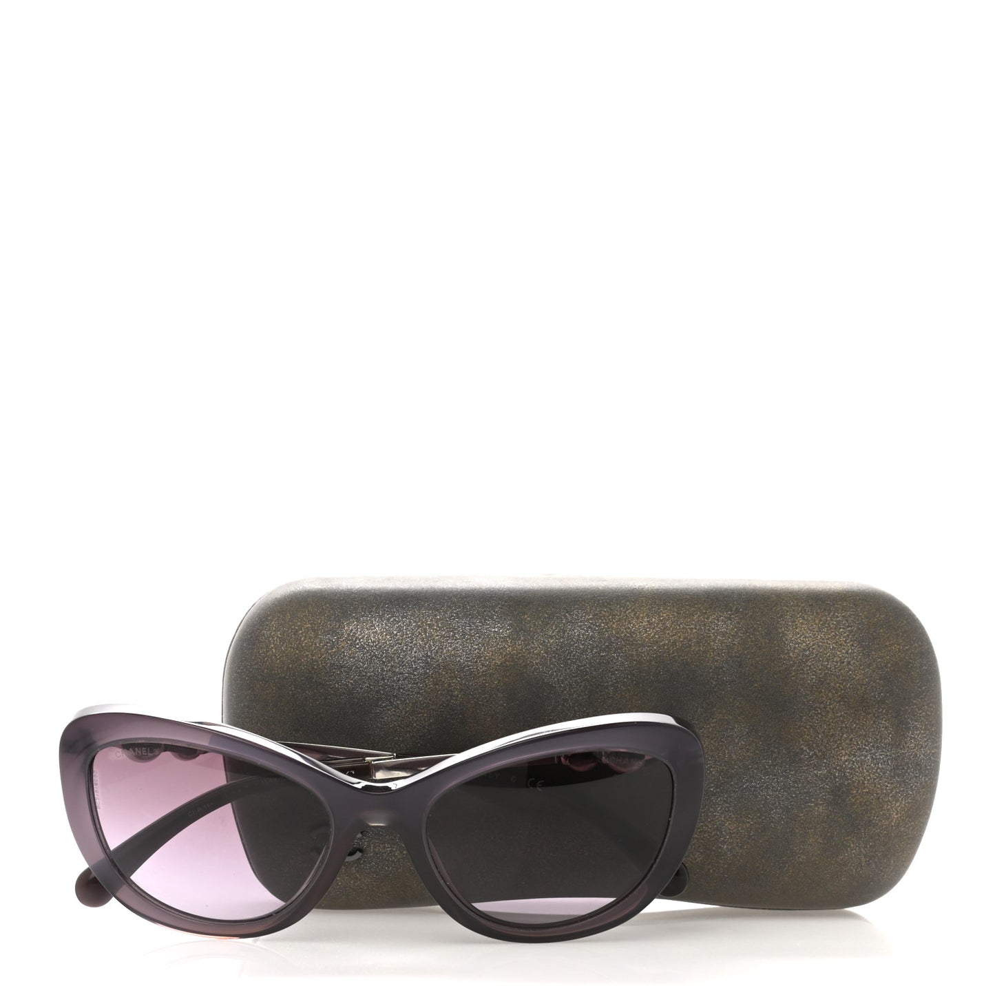 Polarized Cat Eye Pearl Sunglasses 5340-H Pink