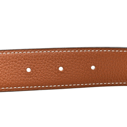 Hermes Box Togo 32mm H Belt 100 40 Black Gold 3 of 5