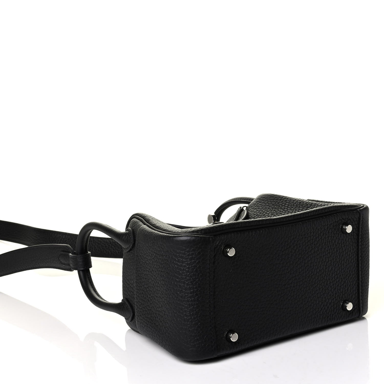 Hermes Taurillon Clemence Mini Lindy 20 Black 3 of 6