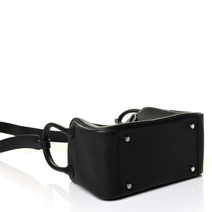 Hermes Taurillon Clemence Mini Lindy 20 Black 3 of 6
