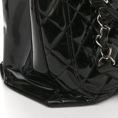 Chanel Patent Quilted Grand Shopping Tote GST Black 11 of 17