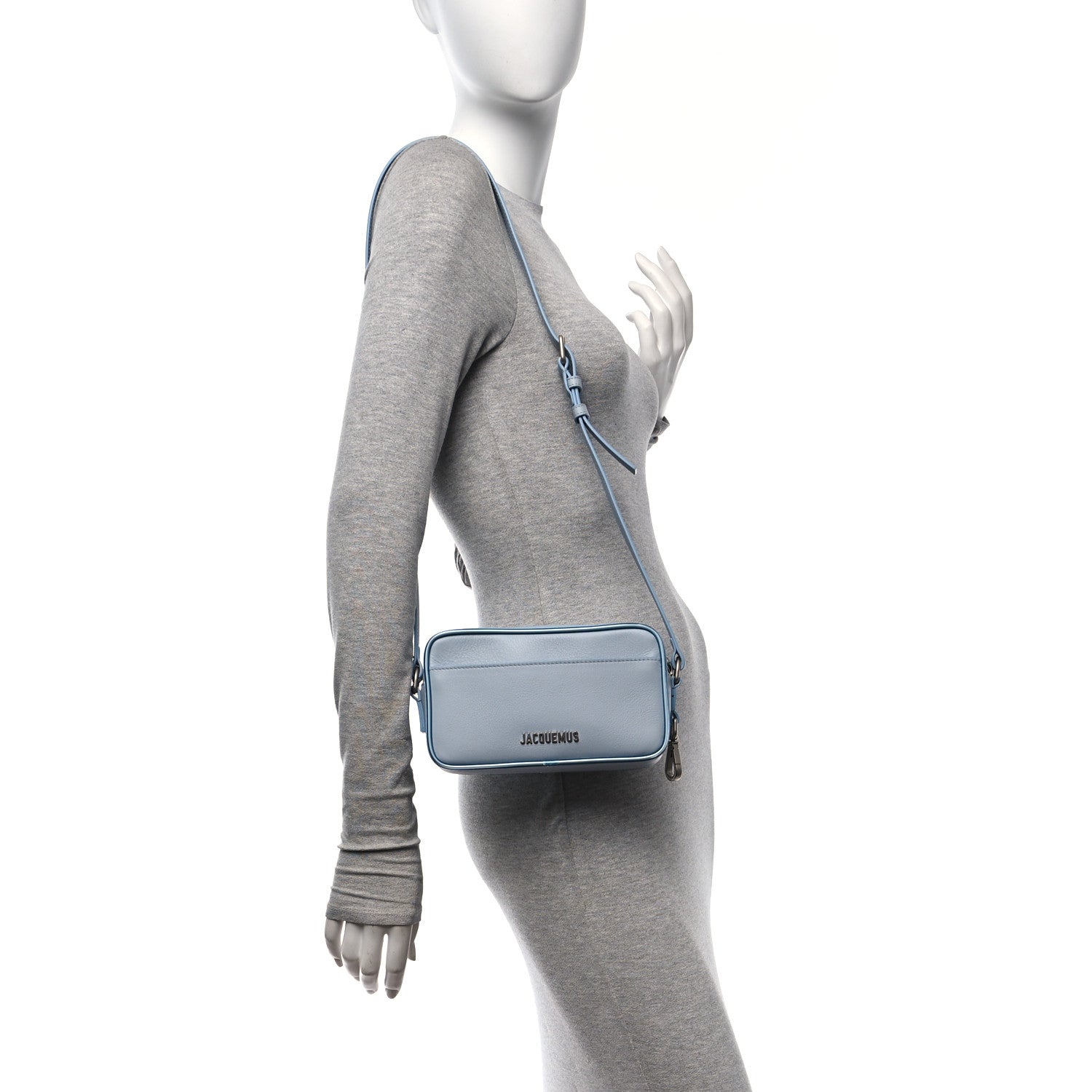 Jacquemus Calfskin Le Baneto Blue 2 of 9