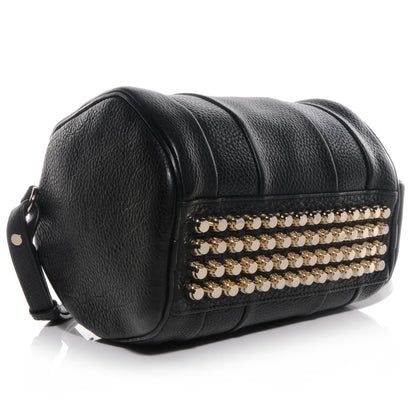 Alexander Wang Pebbled Leather Rockie Black w Pale Gold Hardware 4 of 6