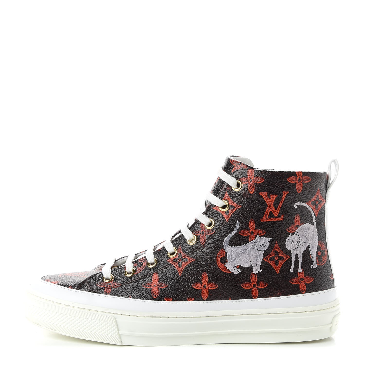 Louis Vuitton Catogram Stellar Sneaker Boots 38 Marron 1 of 11