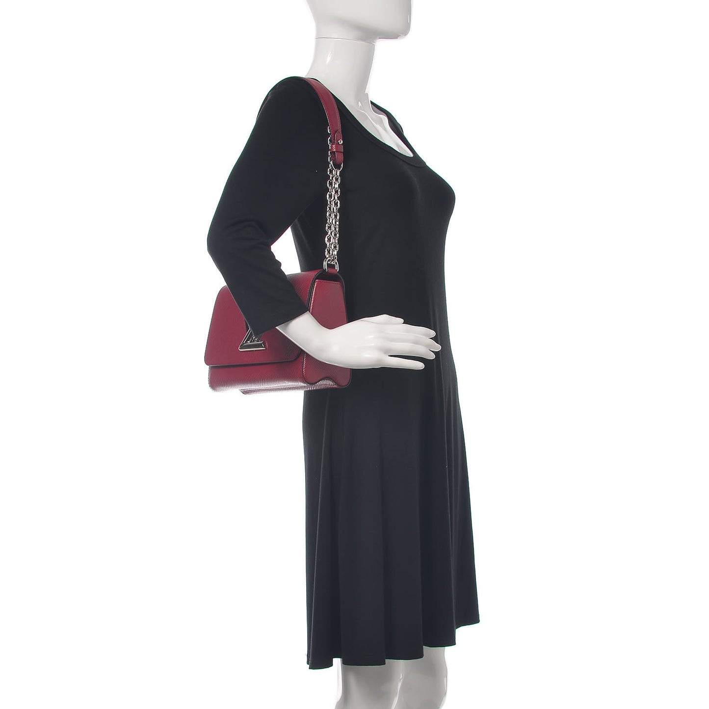 Epi Twist Shoulder Bag MM Fuchsia