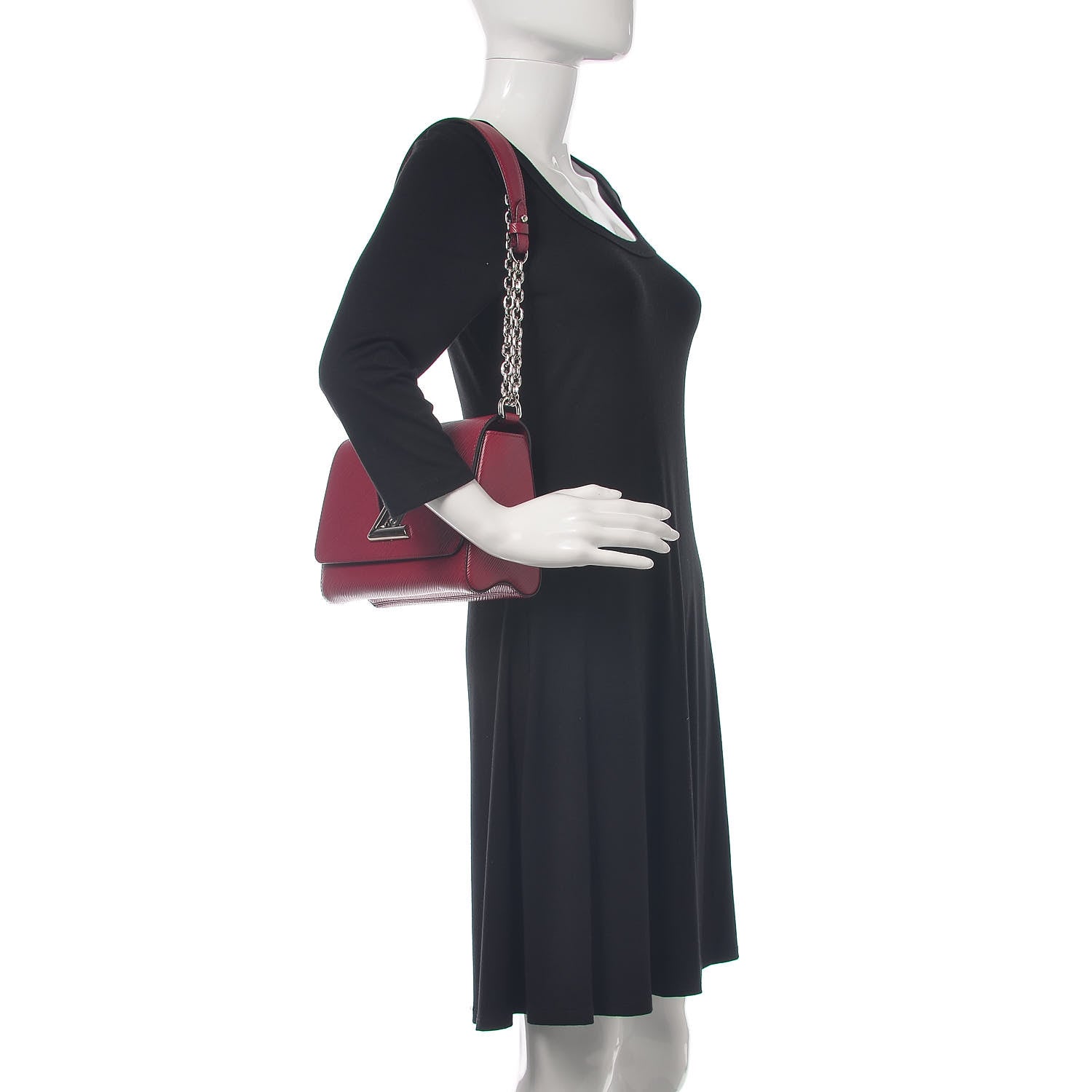Louis Vuitton Epi Twist Shoulder Bag MM Fuchsia 2 of 10