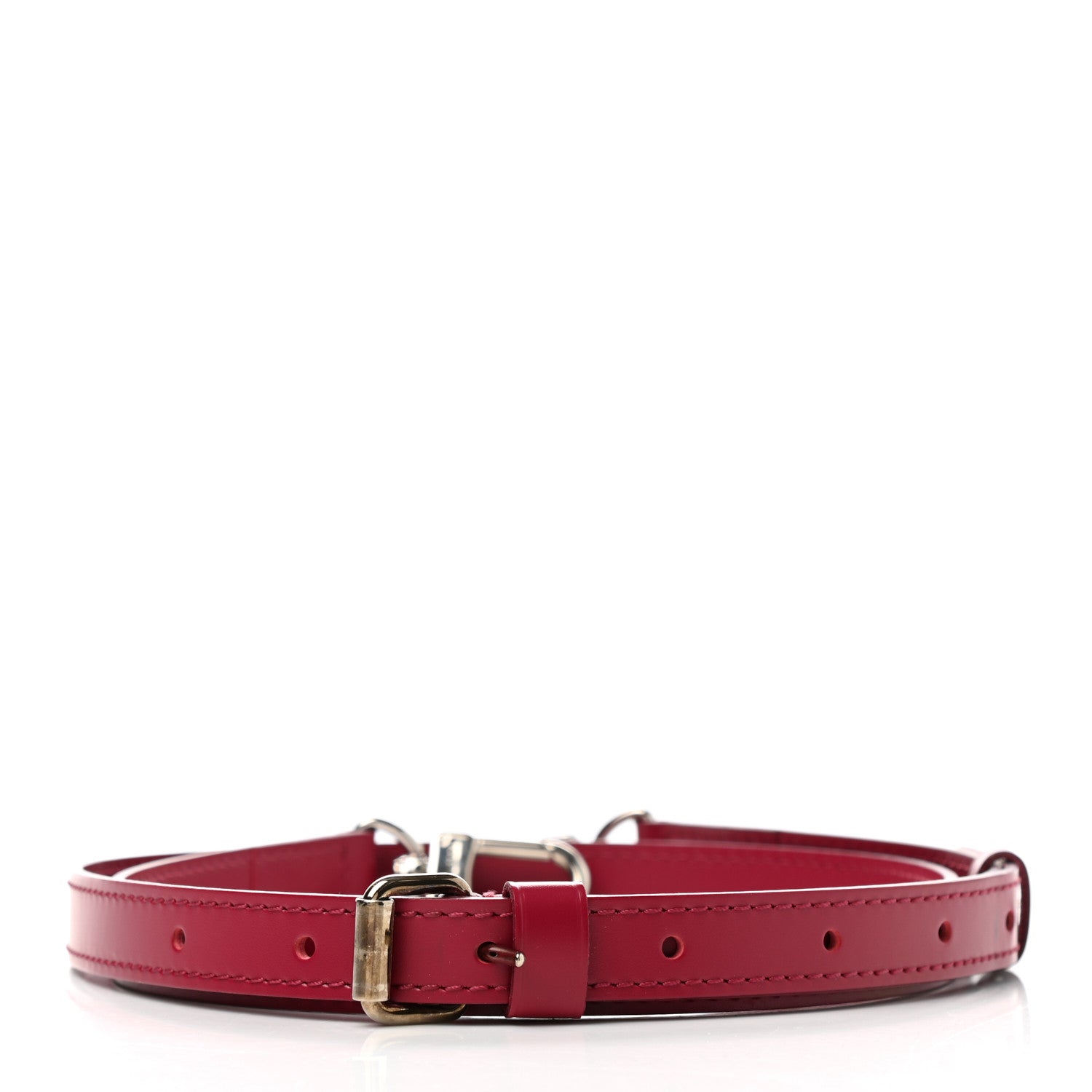 Louis Vuitton Calfskin 16mm Adjustable Shoulder Strap Fuchsia 2 of 5