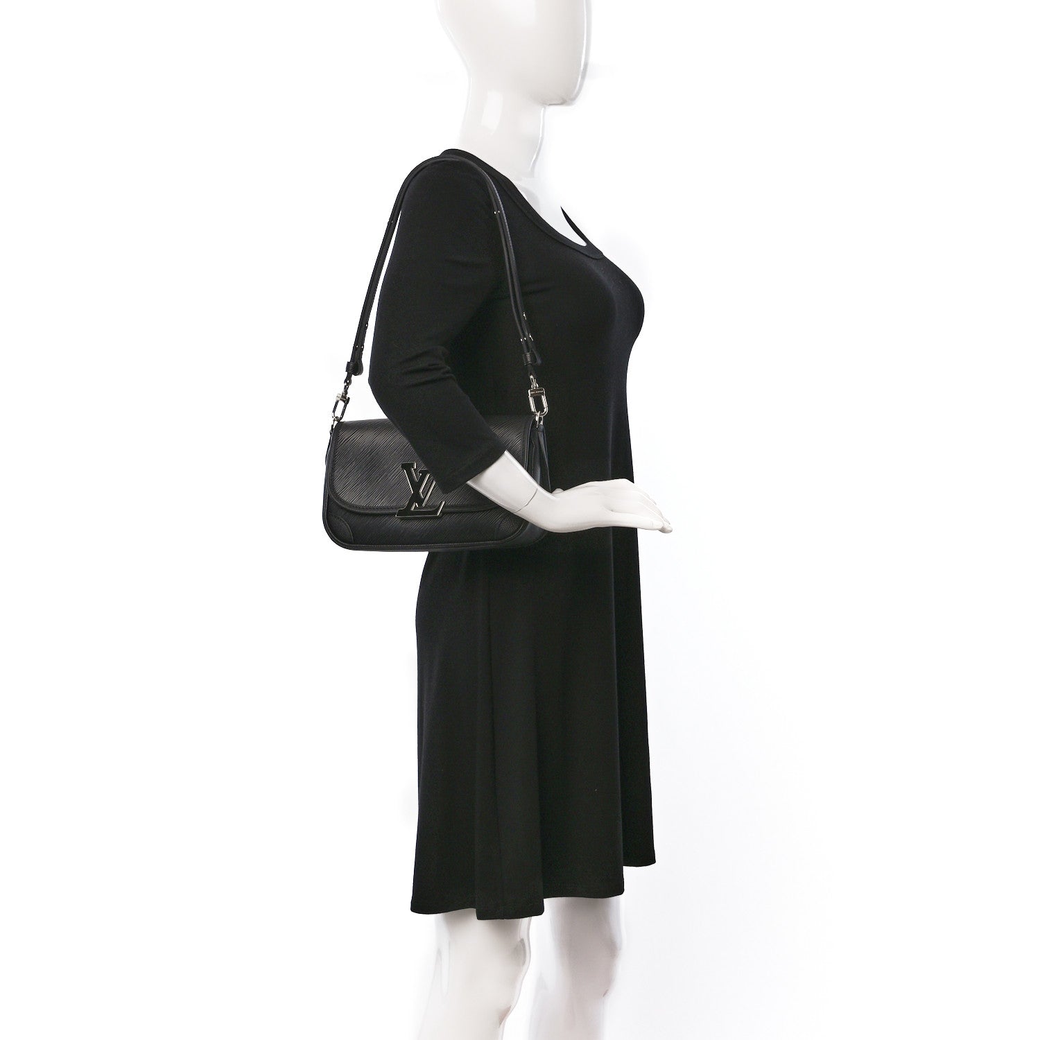 Louis Vuitton Epi Buci Crossbody Black 2 of 9