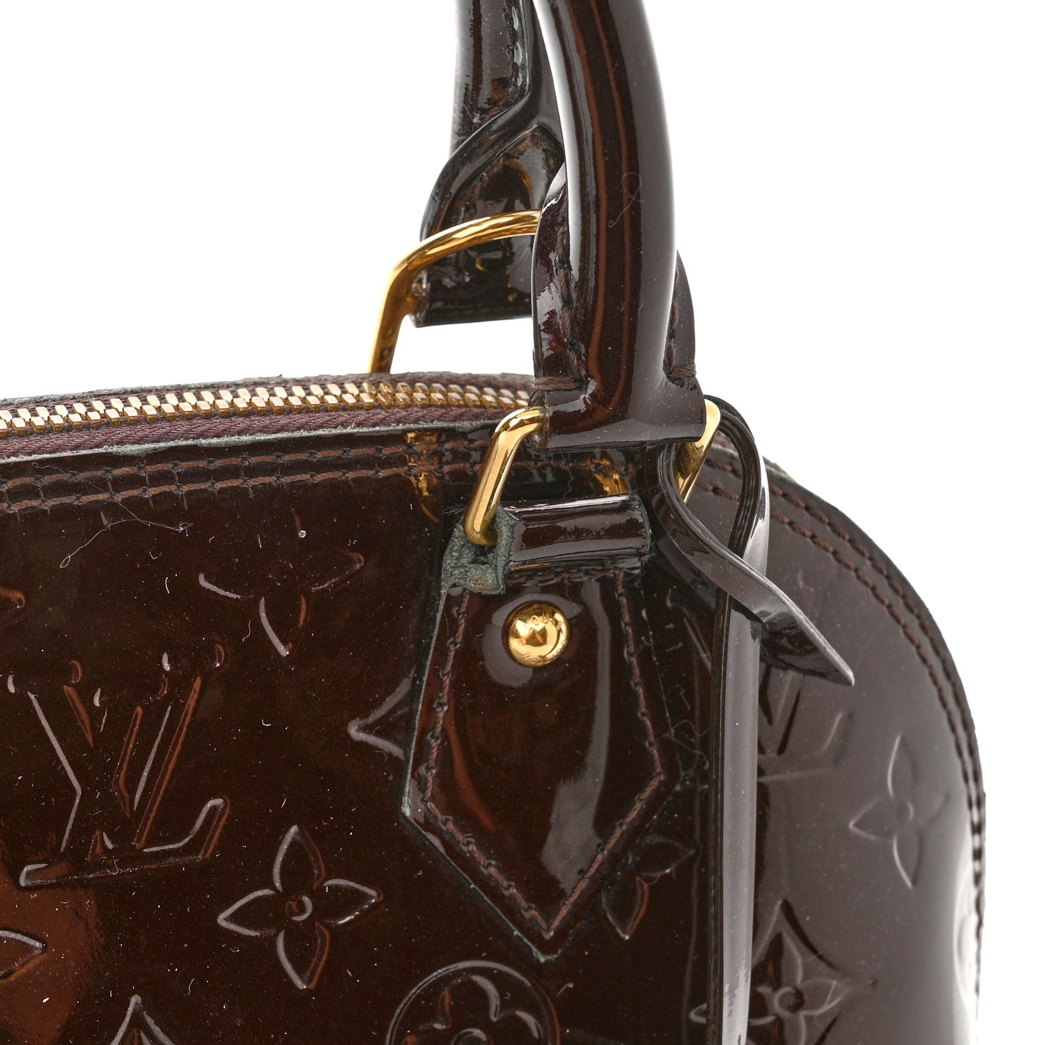 Louis Vuitton Vernis Alma BB Amarante 10 of 13