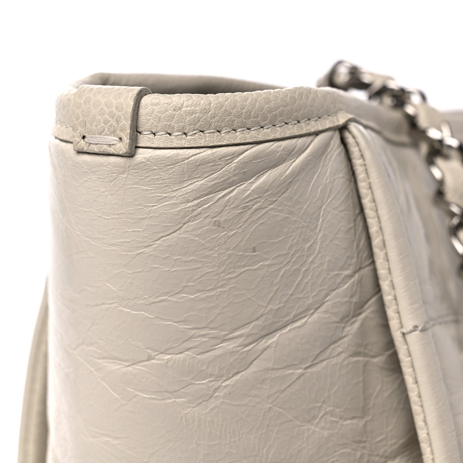 Chanel Glazed Calfskin Small Deauville Tote Ecru 15 of 15
