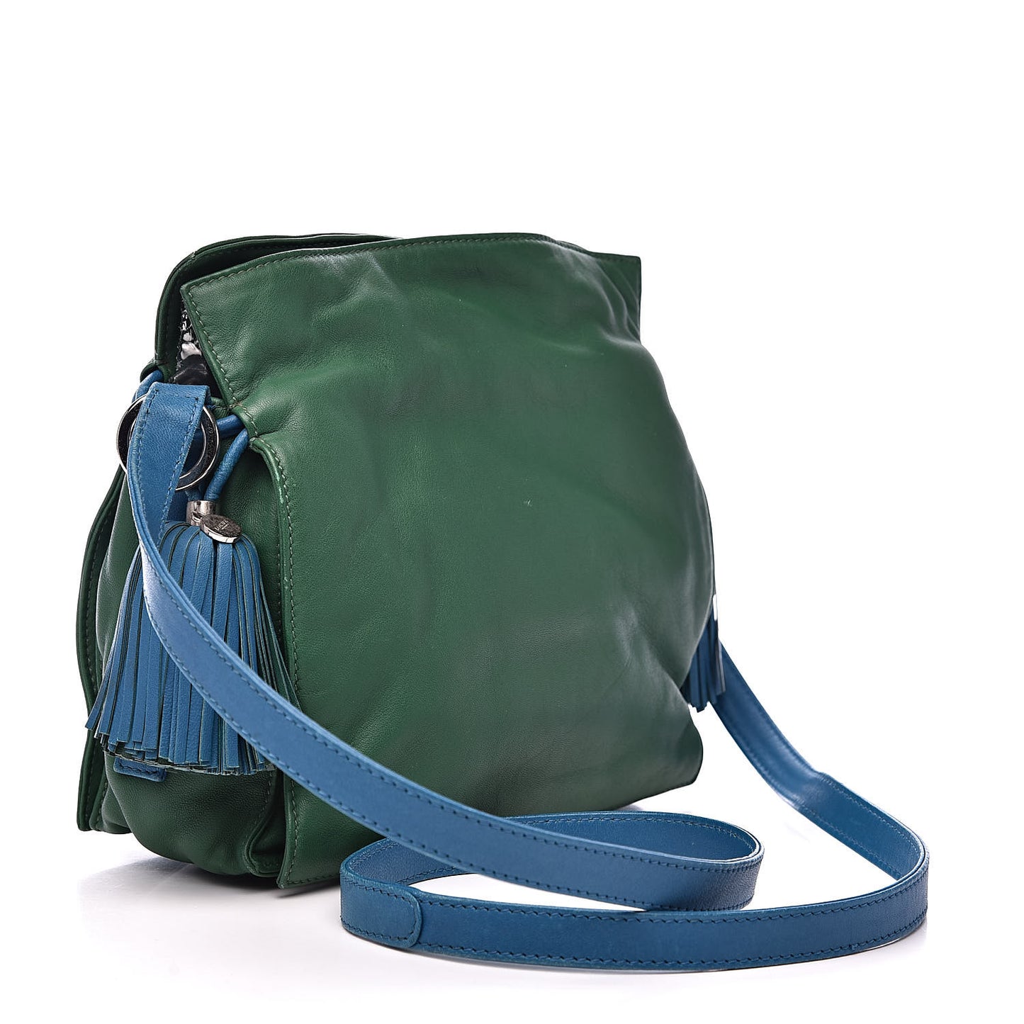 Calfskin Flamenco Shoulder Bag Green