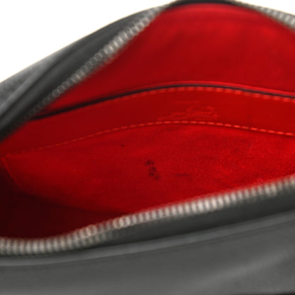 Christian Louboutin Calfskin Spikes Benech Reporter Messenger Black 10 of 10