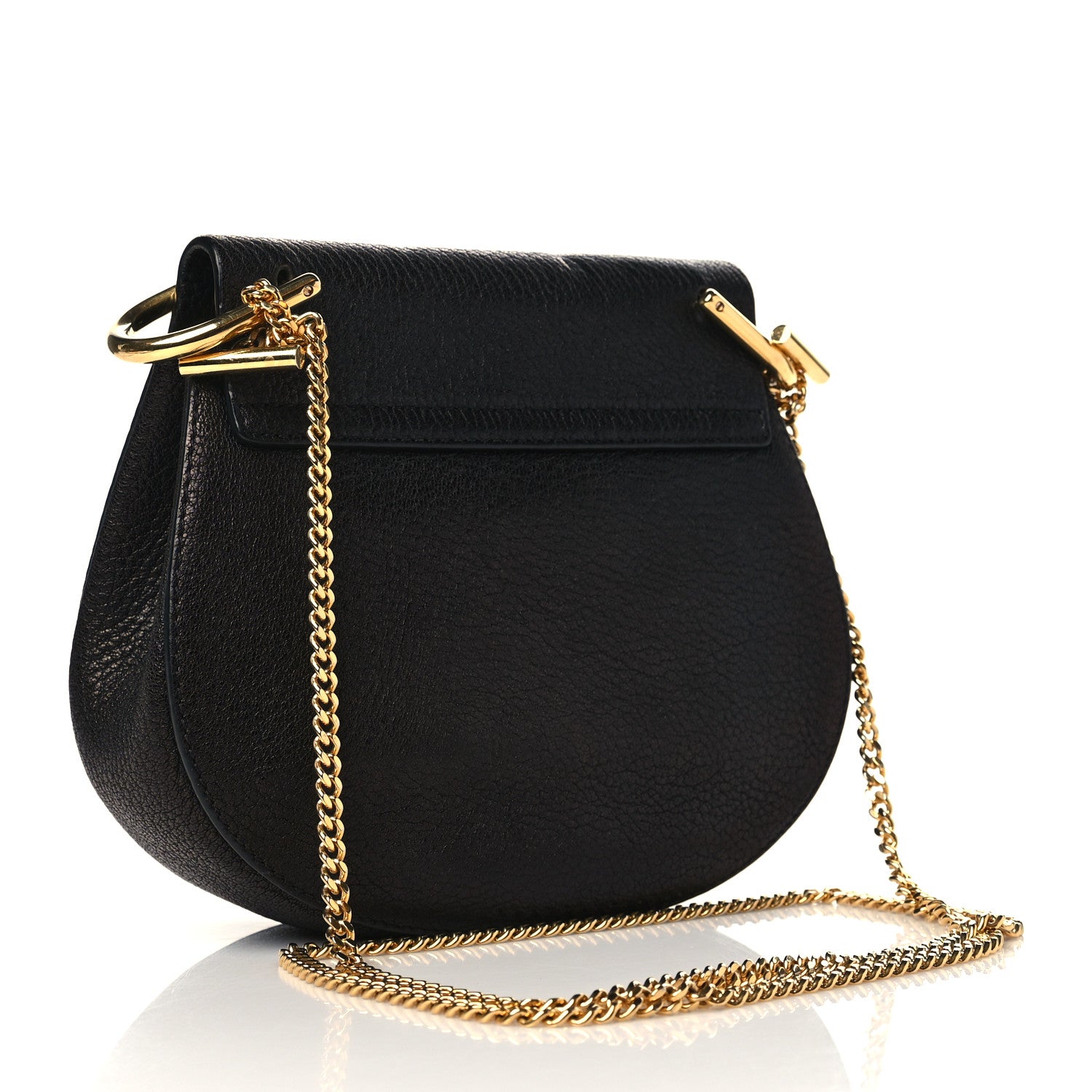 Chloe Grained Lambskin Mini Drew Shoulder Bag Black 3 of 6