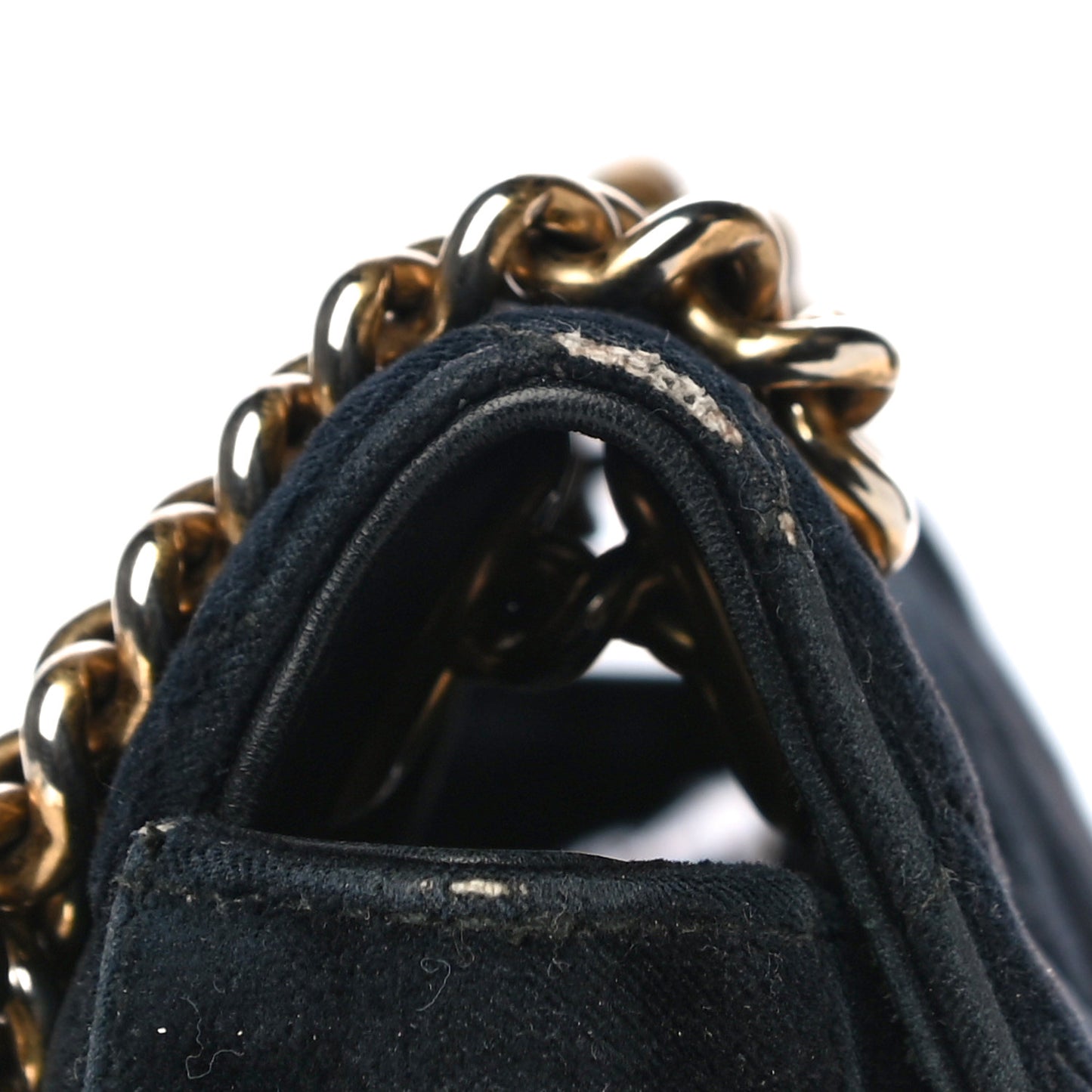 Velvet Matelasse Small GG Marmont Shoulder Bag Black