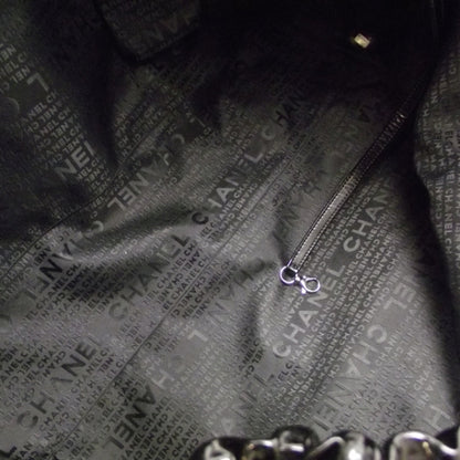 Chanel Vinyl XL Coco Cabas Black 7 of 13