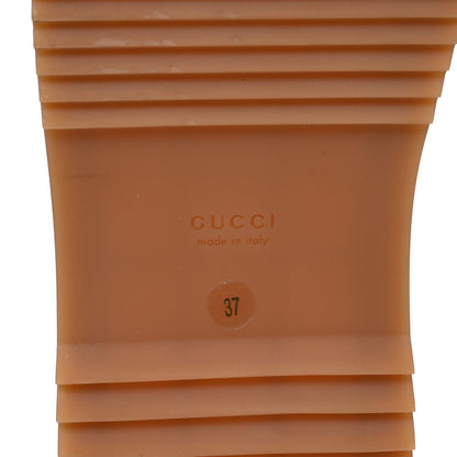 Gucci Monogram Jumbo GG Angelina Platform 55mm Slide Sandals 37 Beige Perfect Pink 8 of 10