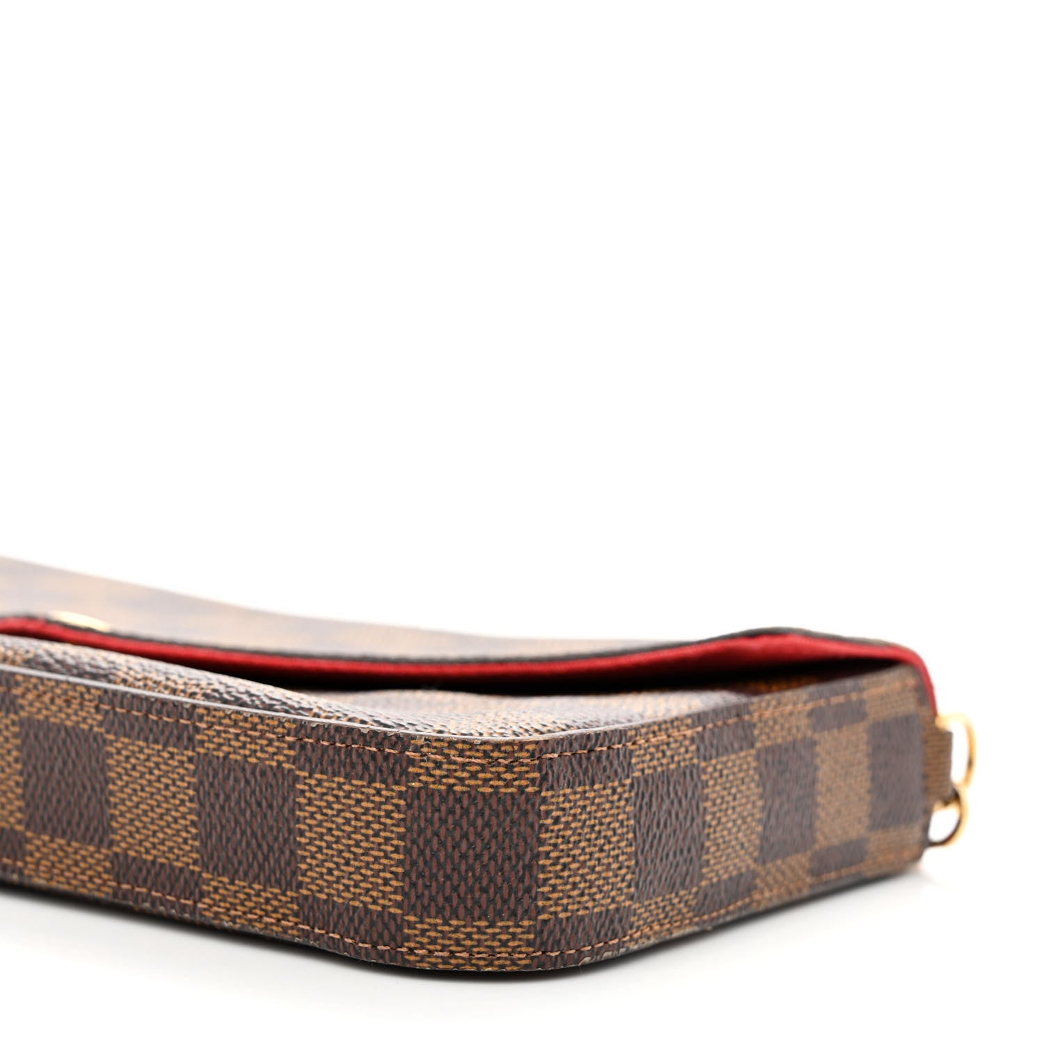 Louis Vuitton Damier Ebene Pochette Felicie Chain Wallet 13 of 13