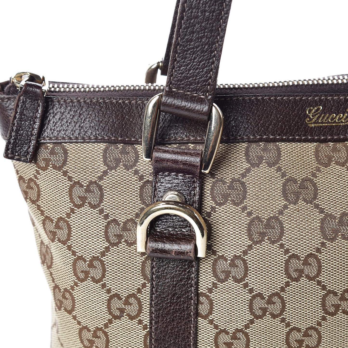 Monogram Small Abbey Tote Dark Brown