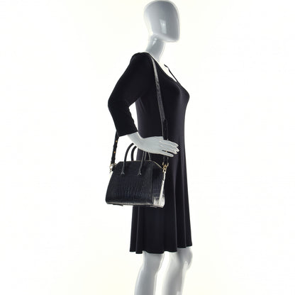 Givenchy Calfskin Crocodile Embossed Mini Antigona Black 3 of 13