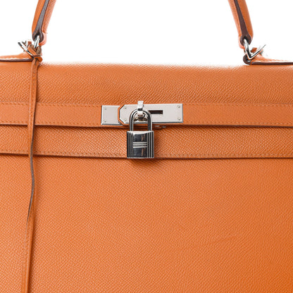 Hermes Epsom Kelly Sellier 35 Orange 8 of 21