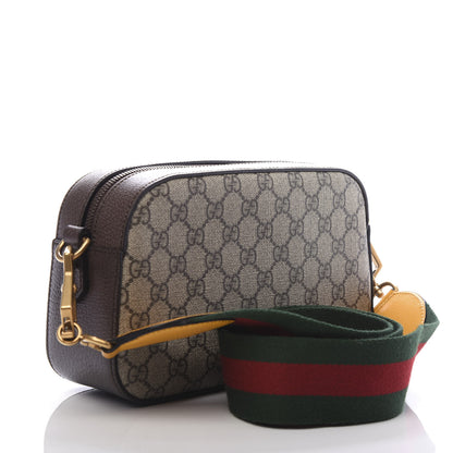 Gucci GG Supreme Monogram Web Neo Vintage Shoulder Bag Beige New Acero Crop 3 of 11