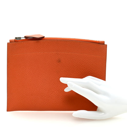 Hermes Togo Mini Bazar Pouch Orange 2 of 7