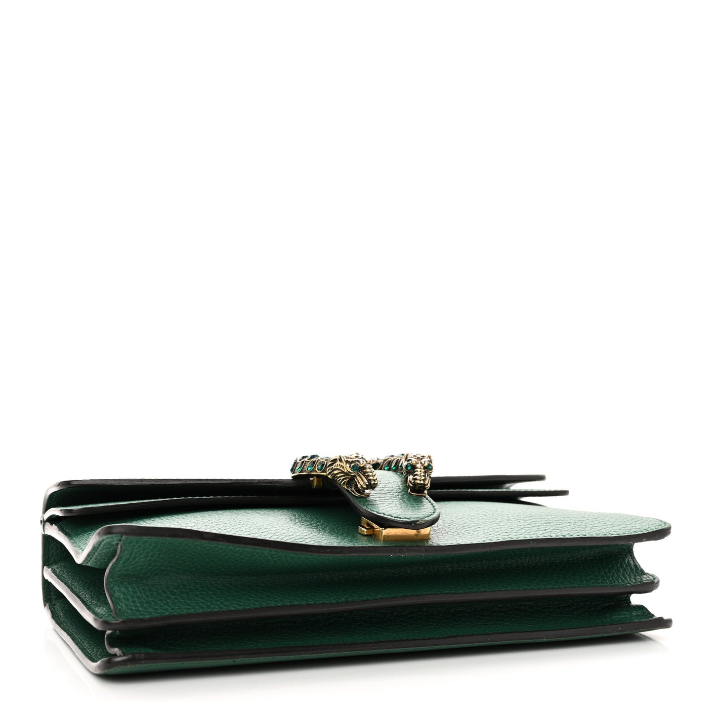 Pebbled Calfskin Small Dionysus Shoulder Bag Emerald