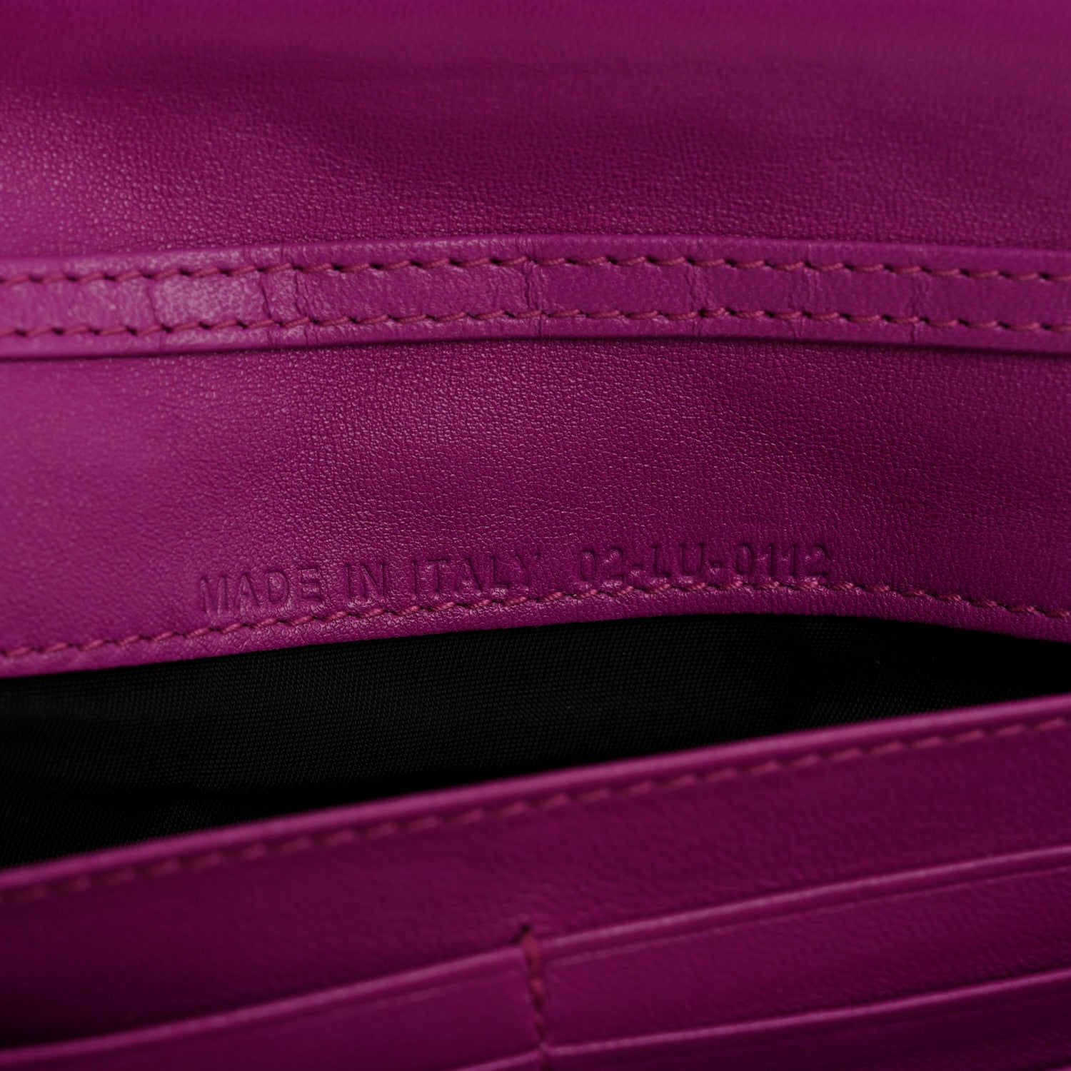 Christian Dior Lambskin Cannage Miss Dior Chain Wallet Dark Pink 7 of 12