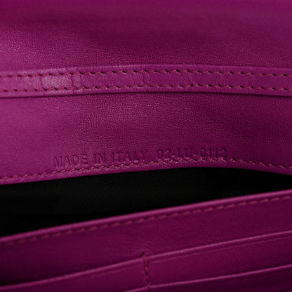 Christian Dior Lambskin Cannage Miss Dior Chain Wallet Dark Pink 7 of 12