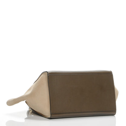 Celine Smooth Calfskin Suede Medium Tri-Color Trapeze 4 of 6