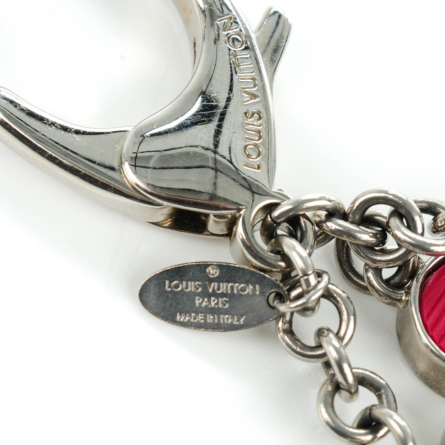 Fleur d Epi Bag Charm Fuchsia