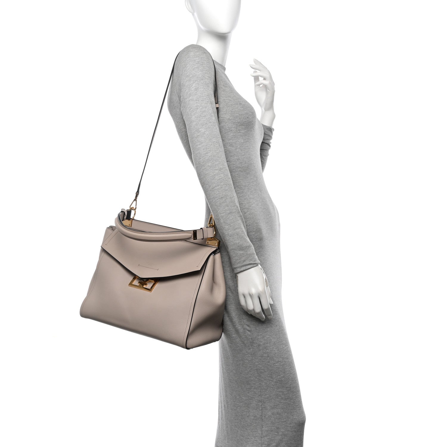 Givenchy Calfskin Medium Mystic Shoulder Bag Natural 2 of 13