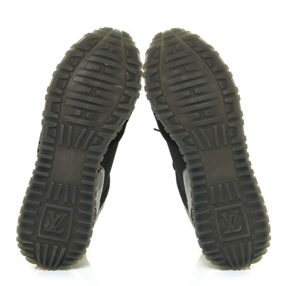 Louis Vuitton Suede Monogram Run Away Sneakers 38 Black 6 of 12