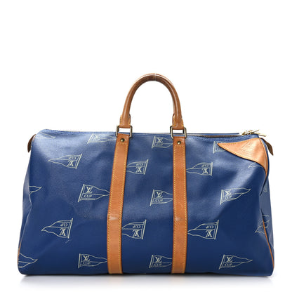Louis Vuitton Americas Cup Keepall 45 Blue 1 of 13