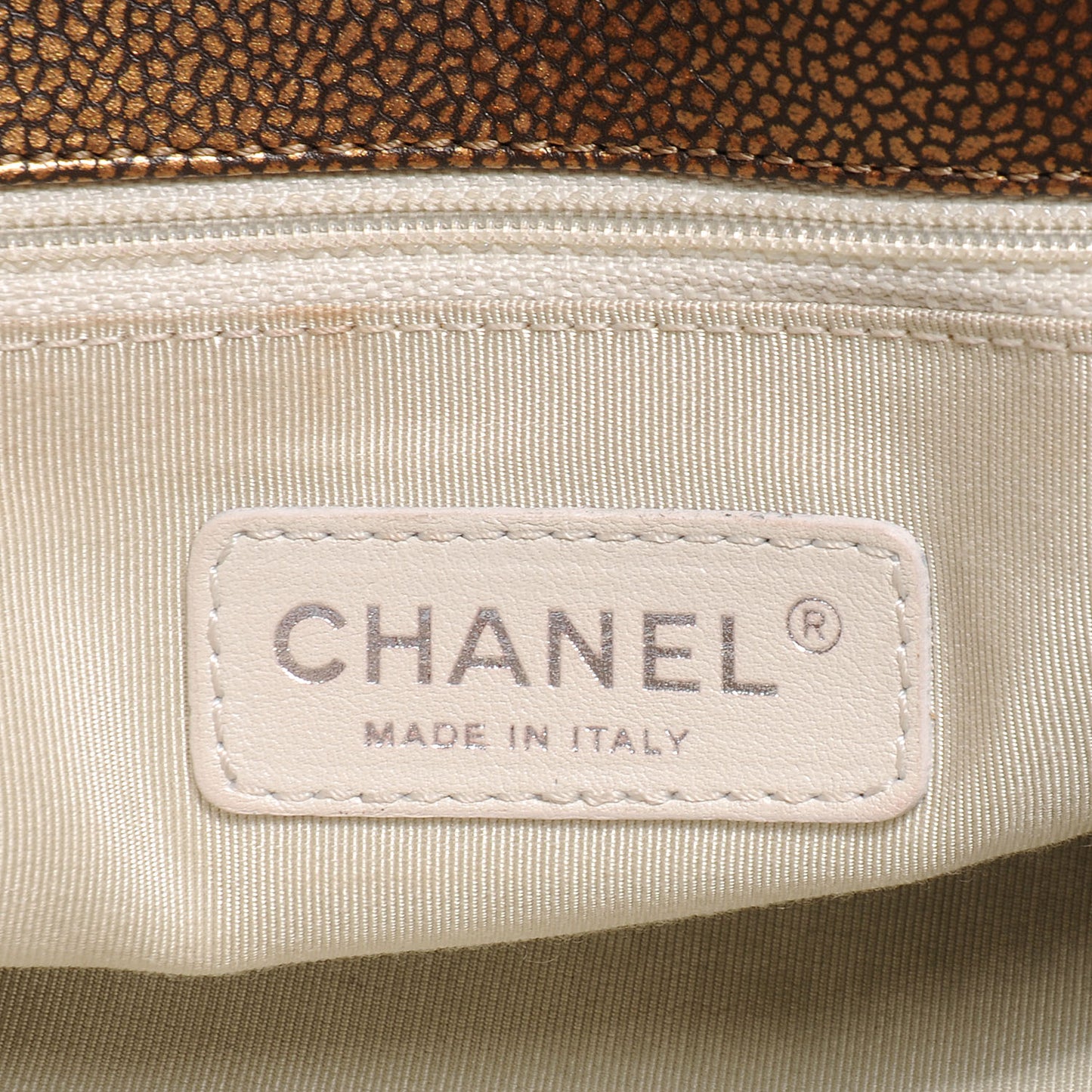 Caviar Timeless CC Shopping Tote Bronze