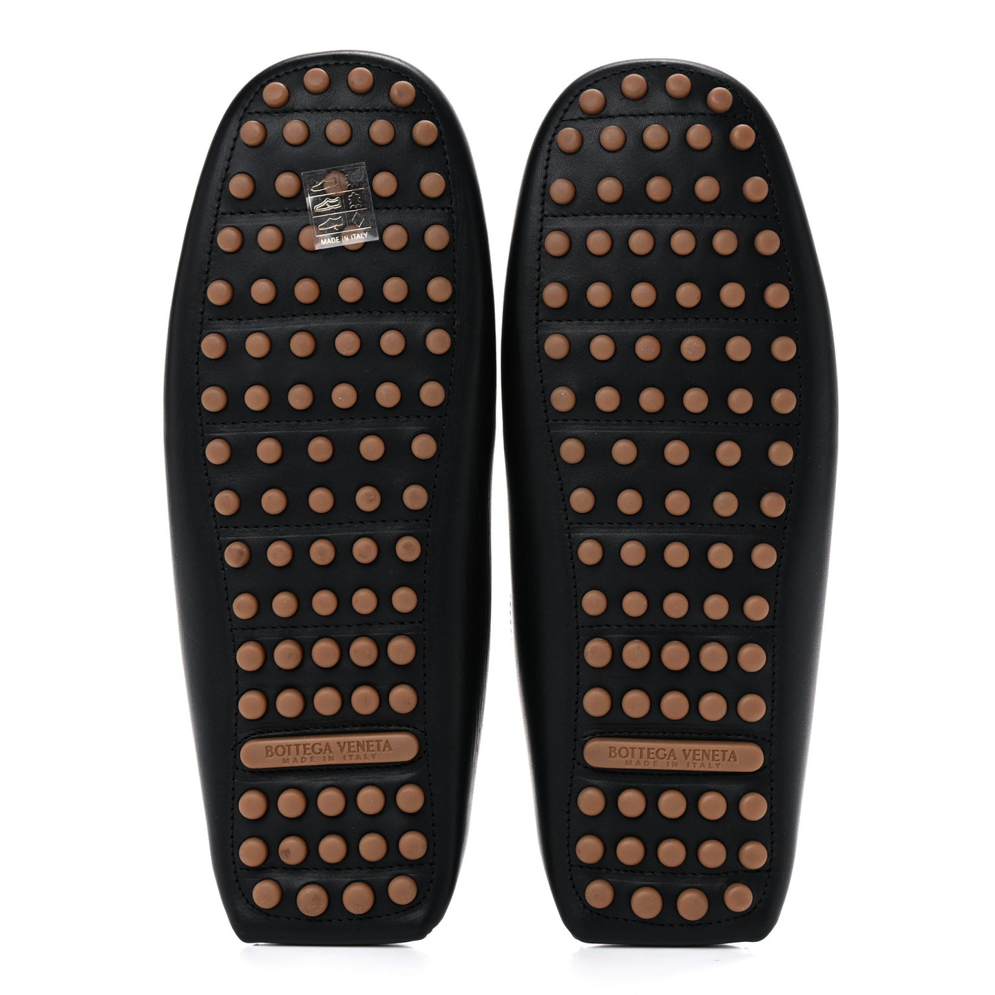 Nappa Intrecciato Driver Loafers 41 Black