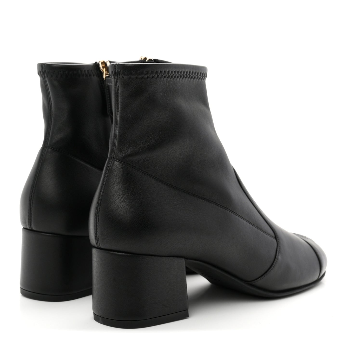 Lambskin Ankle Boots 38 Black
