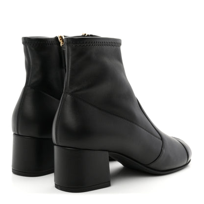 Chanel Lambskin Ankle Boots 38 Black 5 of 10