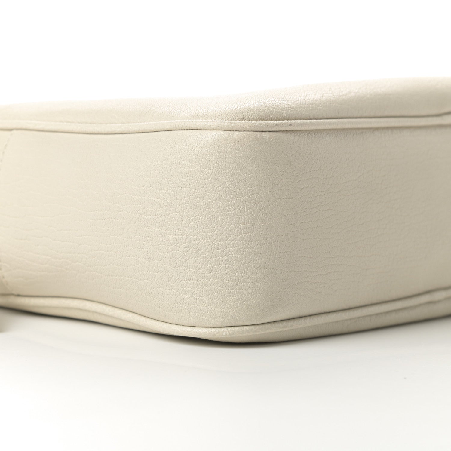 Saint Laurent Lambskin Monogram Small Lou Camera Bag White 9 of 13
